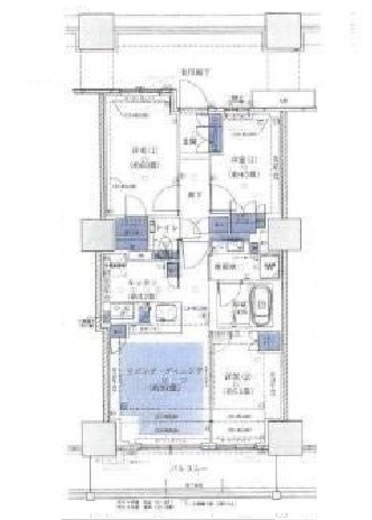 プライムパークス品川シーサイド ザ・タワー 7階 間取り図