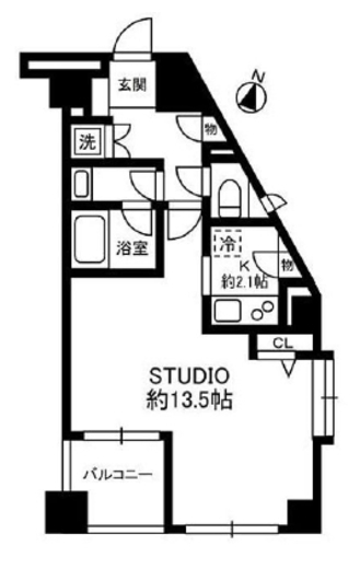 デュオ・スカーラ西麻布タワーイースト 9階 間取り図