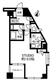 デュオ・スカーラ西麻布タワーイースト 9階 間取り図