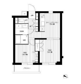 コスモリード駒沢大学 208 間取り図