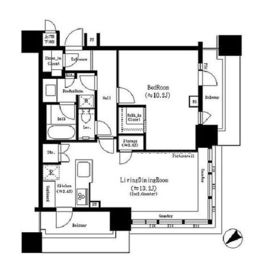 ブリリアタワーズ目黒 9階 間取り図