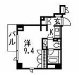 ドゥーエ南麻布 905 間取り図