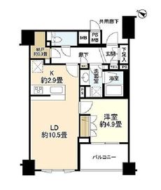 ブランズ碑文谷三丁目 6階 間取り図