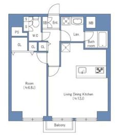 日神パレステージ西麻布 5階 間取り図