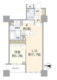 ザ・湾岸タワーレックスガーデン 14階 間取り図