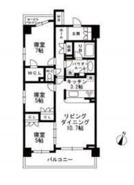 シャンピアグランデ深沢 405 間取り図