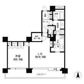 リバーポイントタワー 1407 間取り図