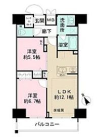 コンシェリア東京入谷ステーションフロント 14階 間取り図