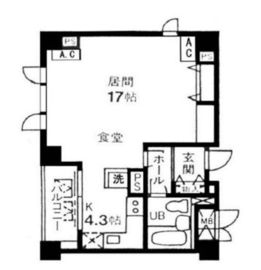 パティオ南麻布 304 間取り図