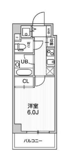 コンシェリア新橋 4階 間取り図