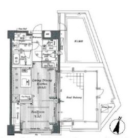 ネオマイム千駄ヶ谷 5階 間取り図