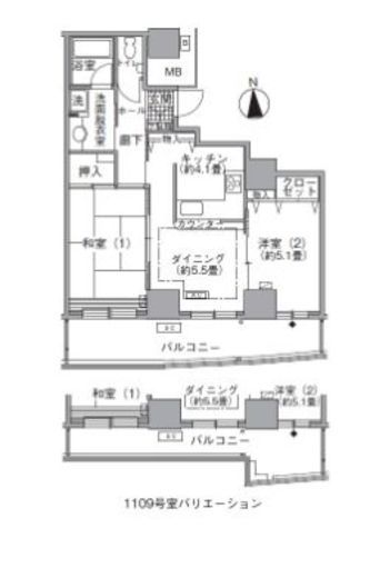 アクティ汐留 1608 間取り図