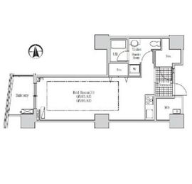 アクティ汐留 1203 間取り図