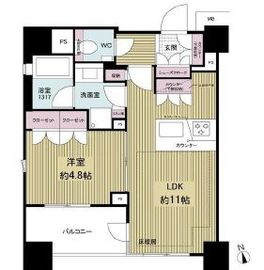 アデニウム東京八丁堀 7階 間取り図