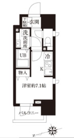 レジディア大森2 904 間取り図