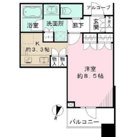 テラス渋谷美竹 10階 間取り図