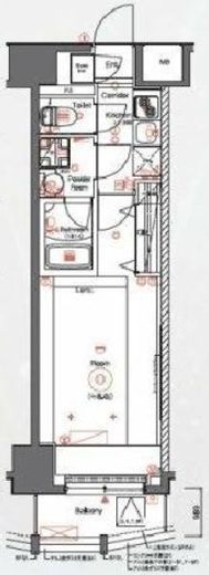 シーネクスプレミア浅草橋 7階 間取り図