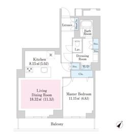 ベイコート芝浦 113 間取り図