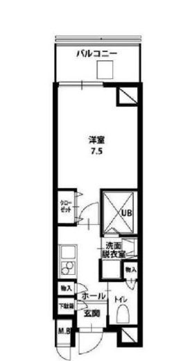 アルバ両国 202 間取り図