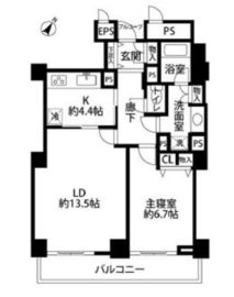 プラティーヌ田町 142 間取り図