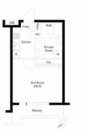 パセオ中目黒 303 間取り図