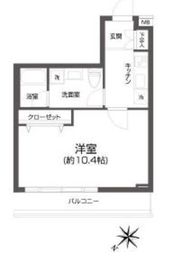 パセオ中目黒 202 間取り図