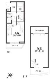 パセオ中目黒 105 間取り図