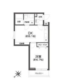 パセオ中目黒 301 間取り図