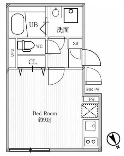 リーガランド中目黒 301 間取り図