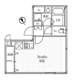 リーガランド中目黒 302 間取り図