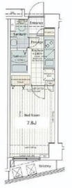 カスタリア銀座2 704 間取り図