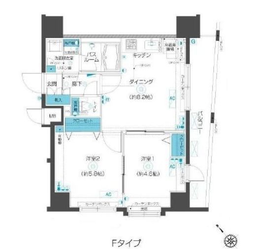 フェニックス武蔵小山 9階 間取り図