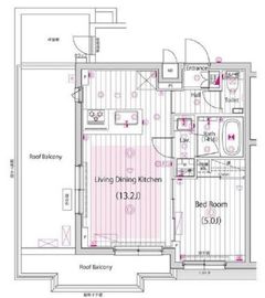 ガーラ・ヒルズ武蔵小山 5階 間取り図