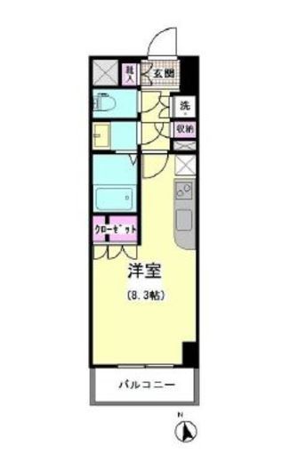 エスティメゾン大井仙台坂 1004 間取り図