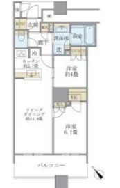 ブリリア有明スカイタワー 28階 間取り図