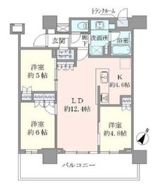 ブリリア有明シティタワー 21階 間取り図