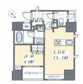 パークリュクス銀座mono 8階 間取り図