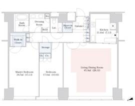 ラ・トゥール新宿 4002 間取り図