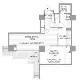 六本木ファーストプラザ 17階 間取り図