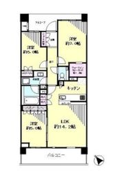 ザ・パークハウス二子玉川ガーデン 4階 間取り図