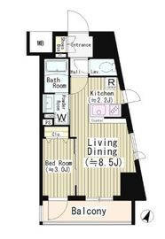 イレーネ初台 1201 間取り図