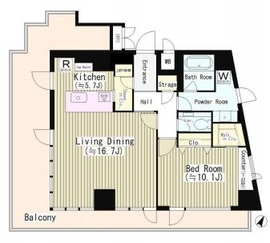 イレーネ初台 1301 間取り図