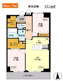 ロイヤルパークスシーサー 204 間取り図