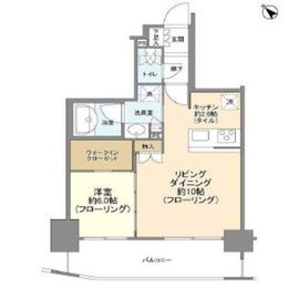 アスコットパーク日本橋浜町BISIKI 10階 間取り図