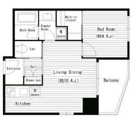 レガーロ西早稲田 801 間取り図