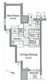 レジディア文京本駒込 401 間取り図