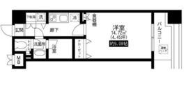 レジディア上野池之端 1104 間取り図
