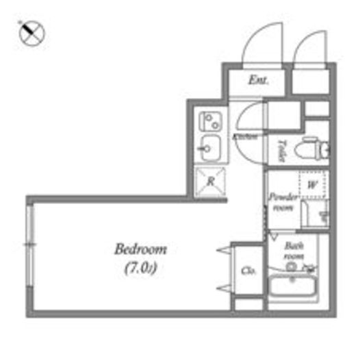 リーガランド早稲田南 301 間取り図