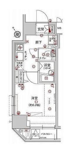 ハーモニーレジデンス駒込 703 間取り図