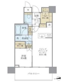 パークシティ中央湊ザタワー 15階 間取り図